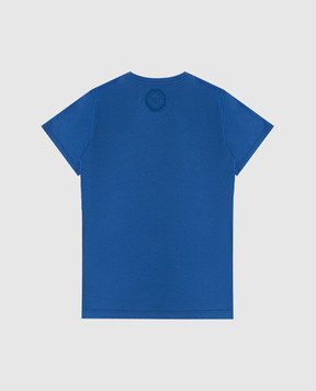 Stefano Ricci Children's blue t-shirt in print YNH6S40010803