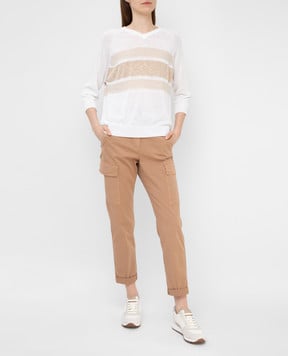 Peserico Beige pants P04951T30A02477