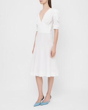 Ermanno Scervino White silk dress D362Q315FDZ