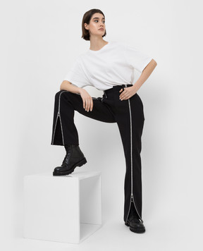 Bottega Veneta Black pants made of wool 681895V0IV0