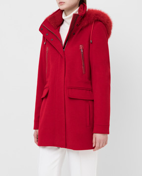 Heresis Red wool coat P1080VO