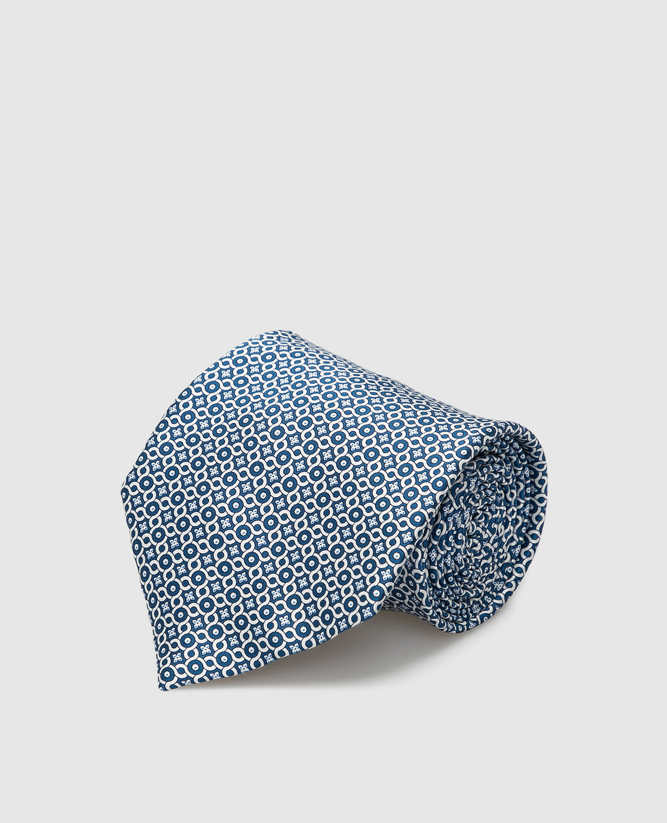 

Blue patterned silk tie Stefano Ricci