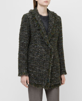 Fabiana Filippi Green coat GCD129B915