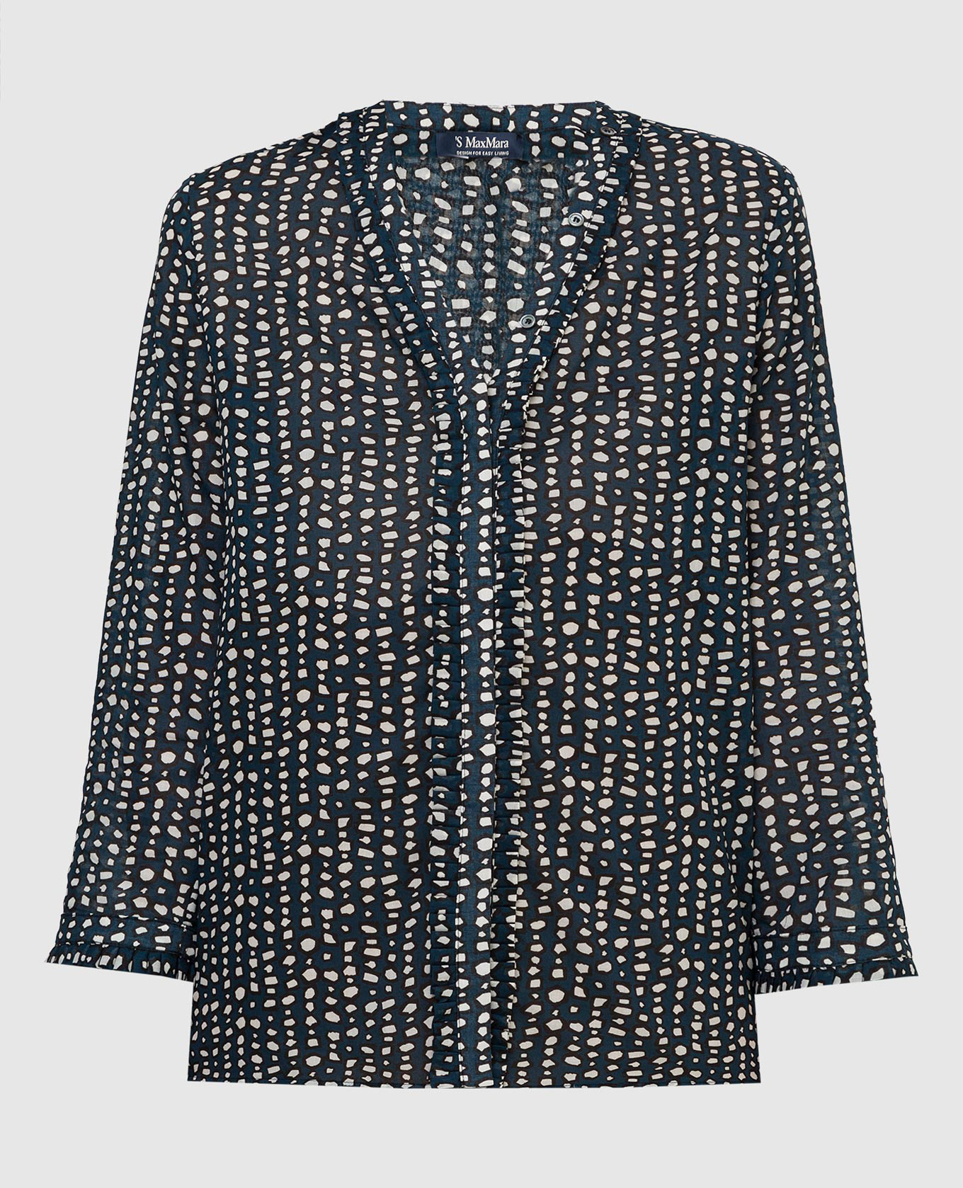 

Pattern Uniparo blouse Max Mara, Blue