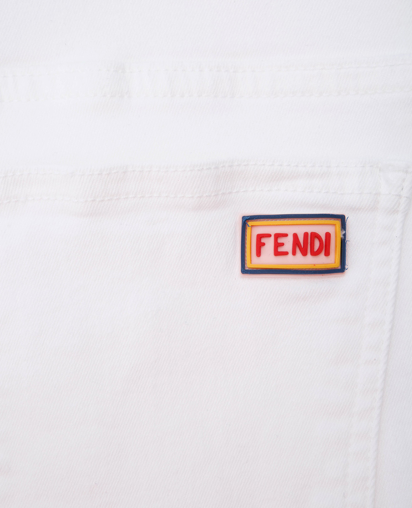 

Children's white jeans Fendi