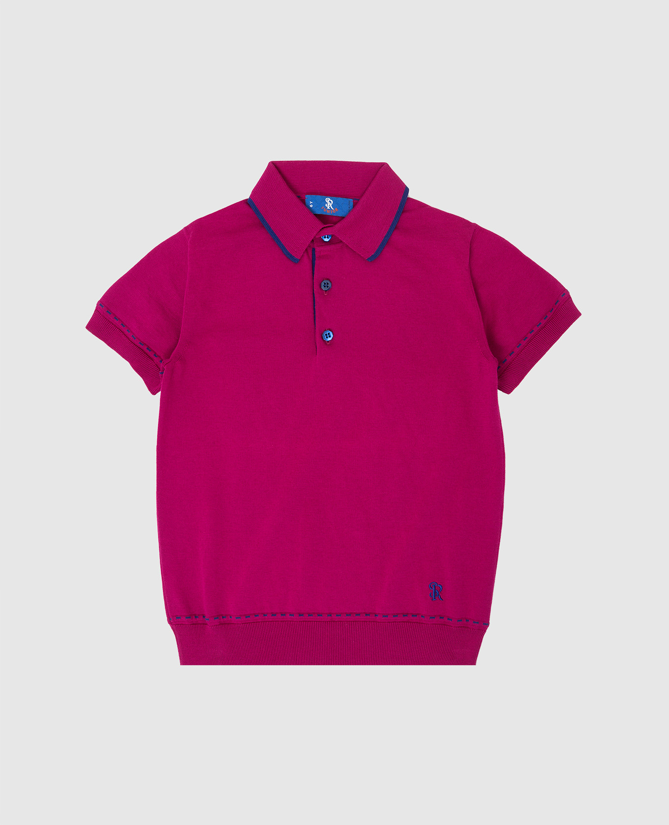 

Children's polo with fuchsia embroidery Stefano Ricci, Pink