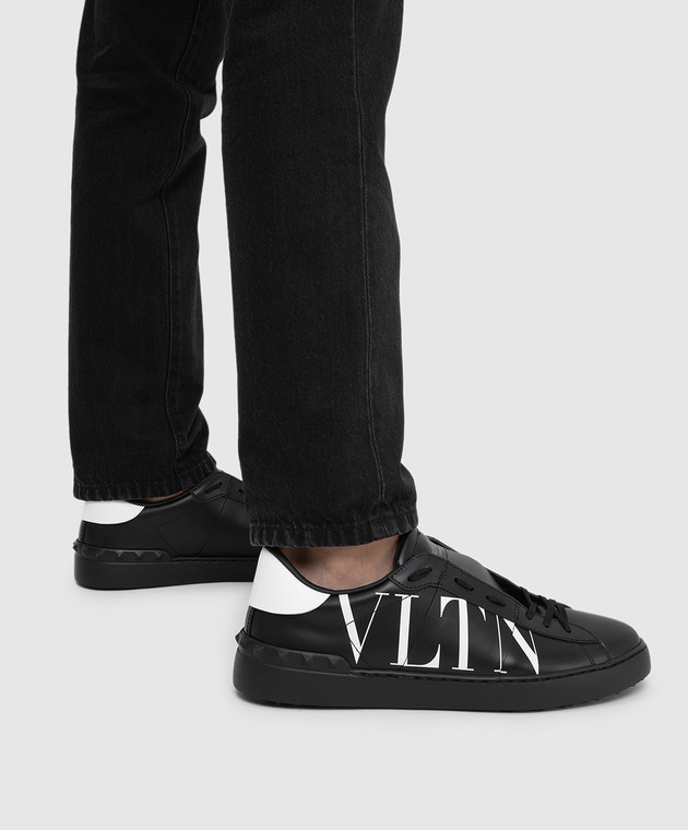 VALENTINO|SNEAKERS (2Y0S0830 XZU 0NI / 2Y2S0830 XZU 0NI Valentino - Printed leather Open sneakers XY2S0830XZU - shop