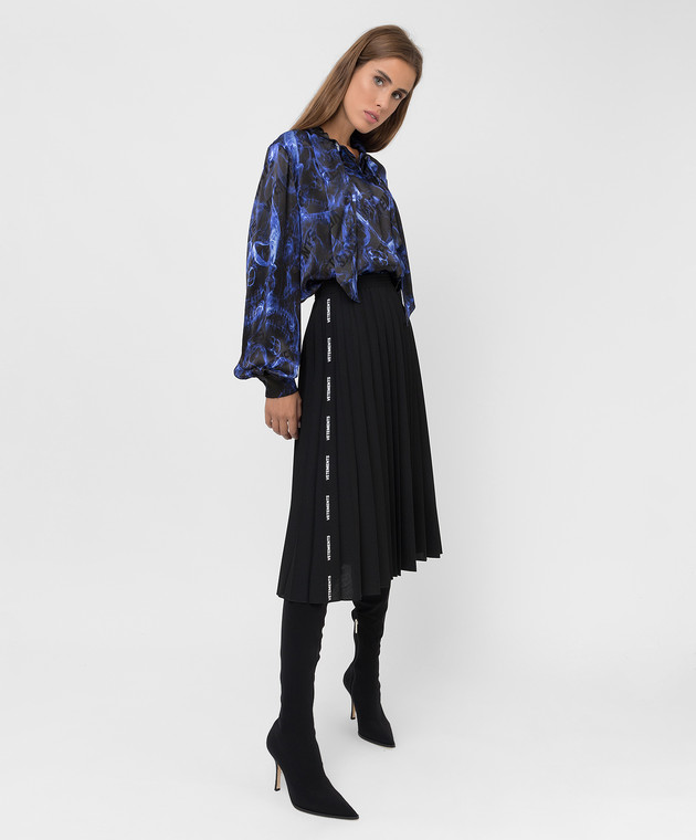 新品《 Vetements 》Monogram Skirt & Sweater（Vetements - Black  