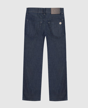 Stefano Ricci Children's dark blue jeans YFT7201010U6T3