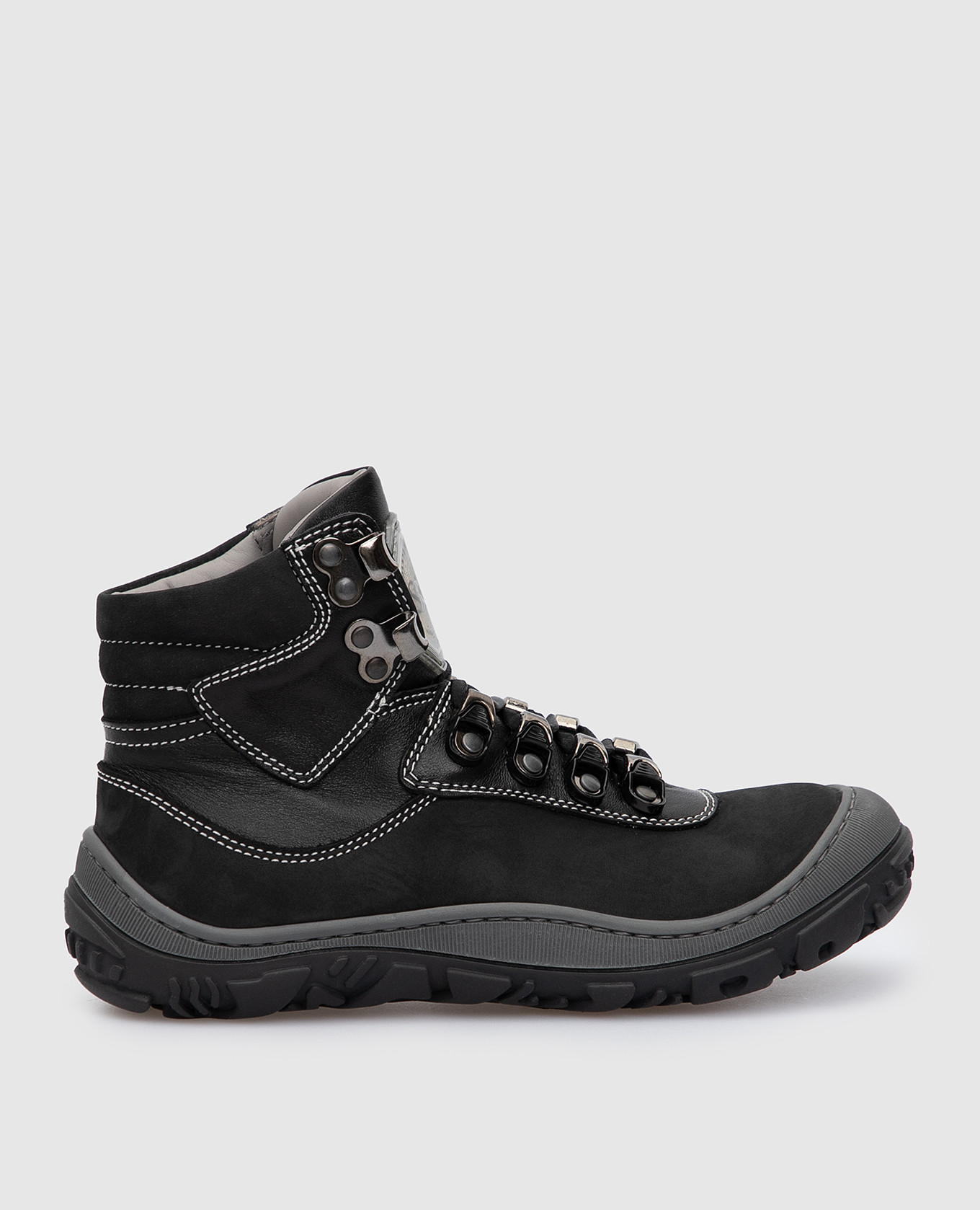 Children's black leather boots stefano ricci