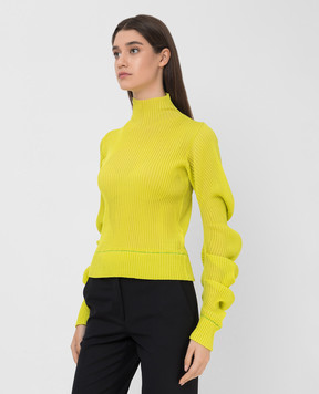 Bottega Veneta Silk jumper with curly sleeves 664118V0ZF0