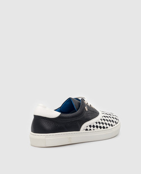 Stefano Ricci Children's woven leather sneakers YRU02G838SKSK
