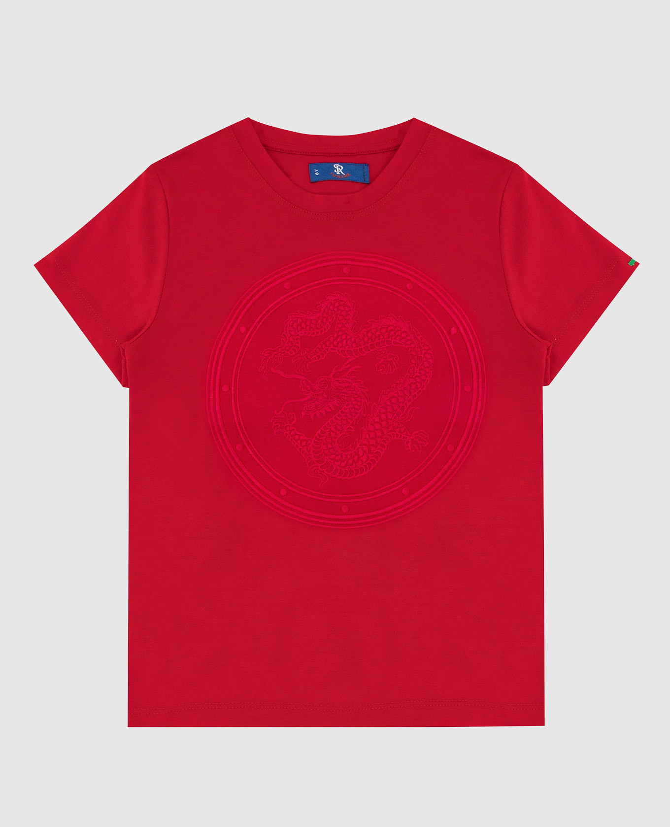 

Children's red t-shirt with embroidery Stefano Ricci