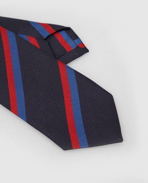 Stefano Ricci Children's silk tie with contrasting stripes YCH30103