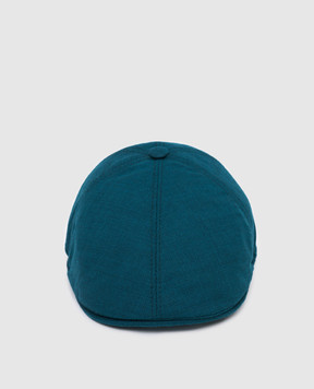 Stefano Ricci Children's turquoise wool cap YVF2019PW901
