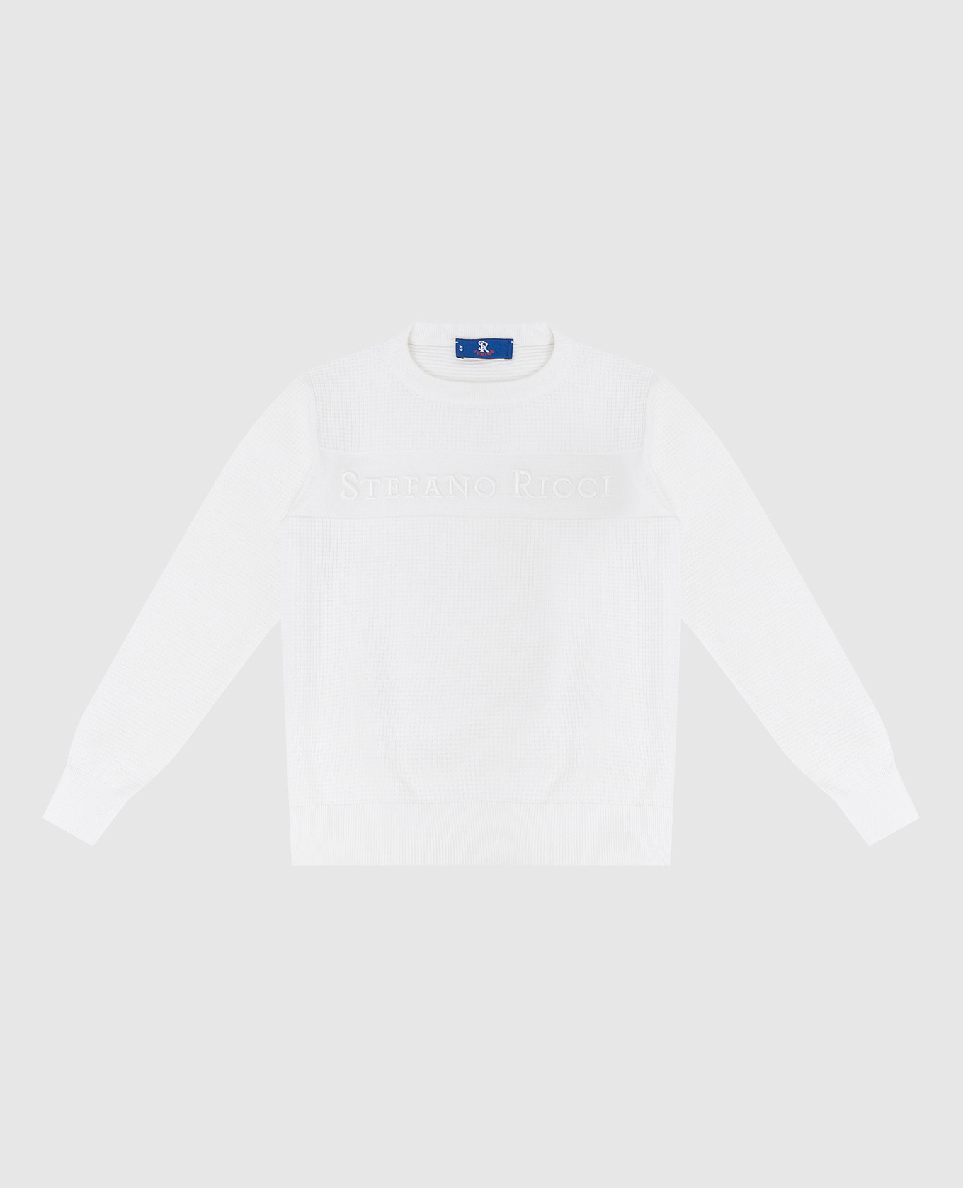 

Children's white jumper with logo Stefano Ricci, Белый