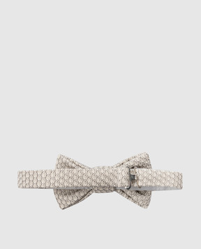 Stefano Ricci Children's light beige silk butterfly in a pattern YHTSR8189