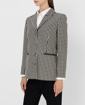 Khaite Joan plaid jacket 6035127W127