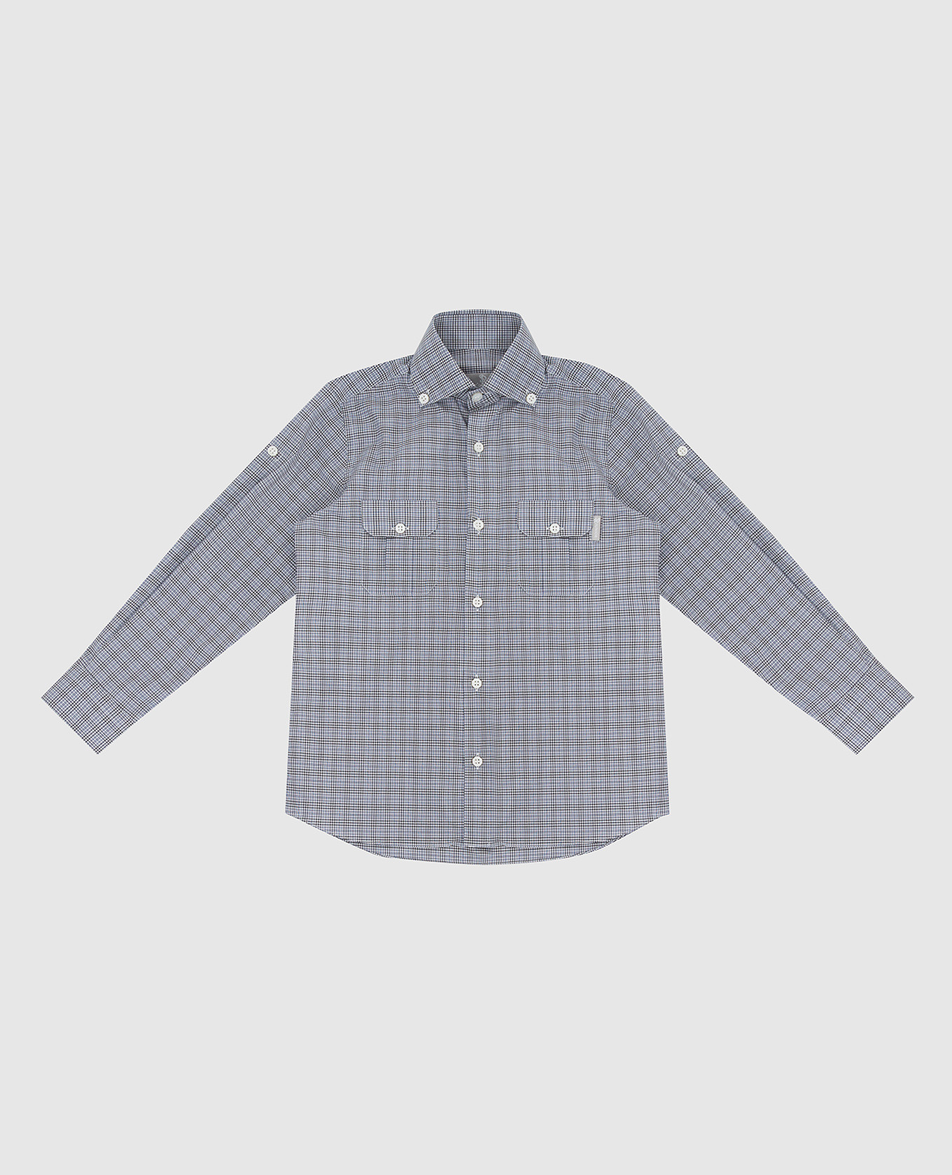 

Children's checkered shirt Stefano Ricci, Grey