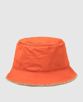 Meteo By Yves Salomon Reversible orange wool bucket hat 22WMA013XXTEWO