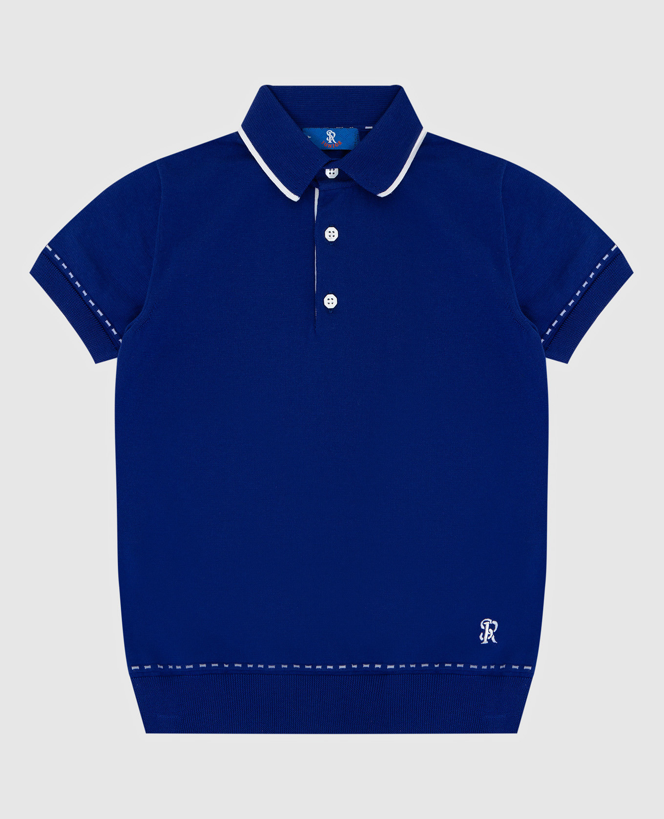 

Children's dark blue polo with embroidery Stefano Ricci, Синий