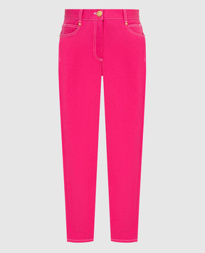 Balmain Mom jeans with logo embroidery XF2MK000DB44