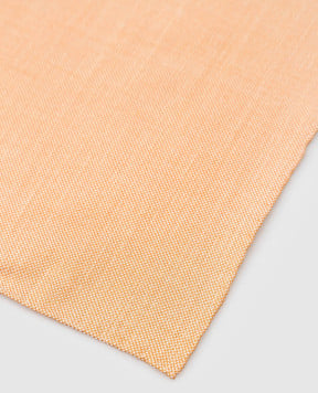 Stefano Ricci Beige silk and linen children's scarf YFZ25COR1956