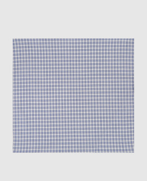 Stefano Ricci Children's blue plaid pasha YFZ25L1668