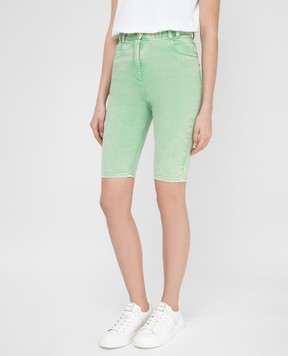 Balmain Green shorts VF15425D090