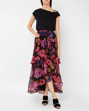 Alberta Ferretti Black silk skirt A0122