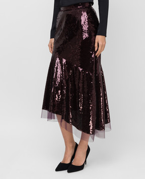 Ermanno Scervino Burgundy skirt D372O722TPF