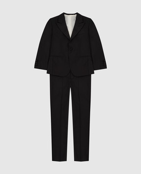 Stefano Ricci Children's wool and silk suit Y2SF731260HC4536