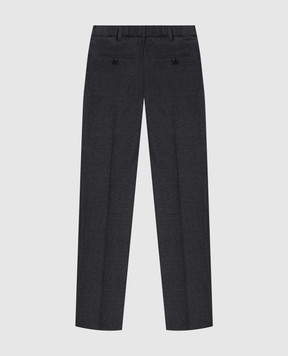 Stefano Ricci Children's dark gray wool trousers Y1T0900000W0018C