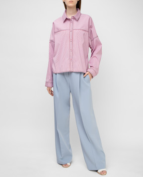 Philosophy di Lorenzo Serafini Blue trousers A0320723