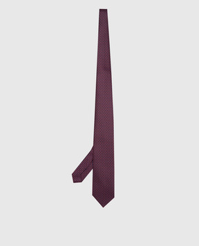 Stefano Ricci Purple silk tie in pattern pattern CH41029