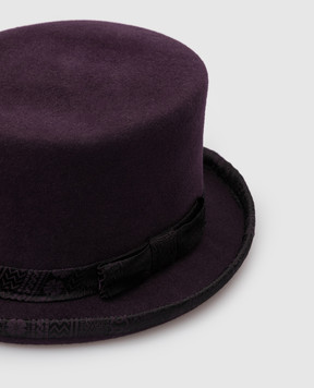Stefano Ricci Children's purple silk hat YVF4197PHC2938