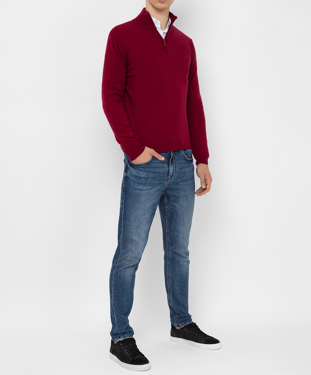 Malo - Cashmere zip sweater IUM009F1C0 - shop with European