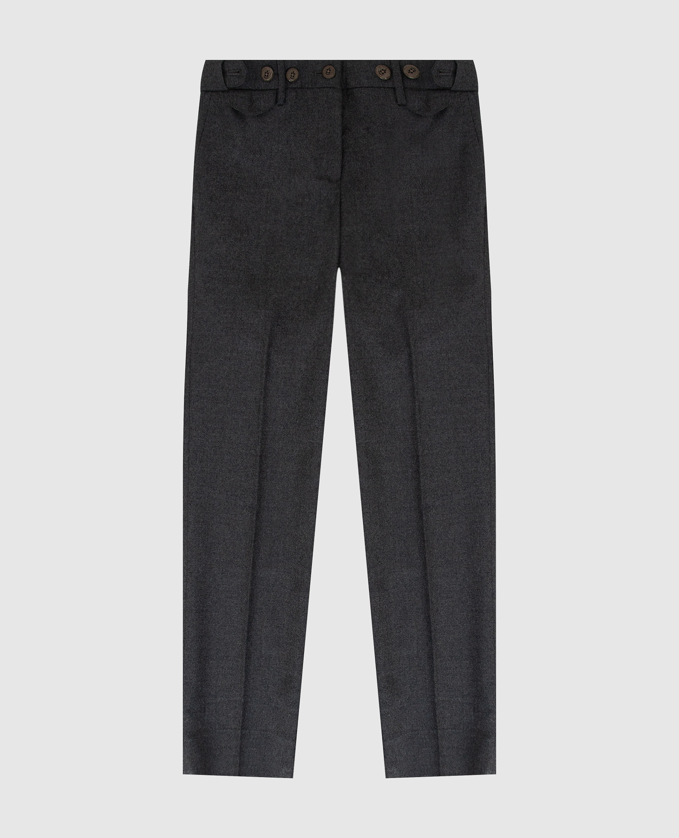 Children's dark gray wool trousers stefano ricci