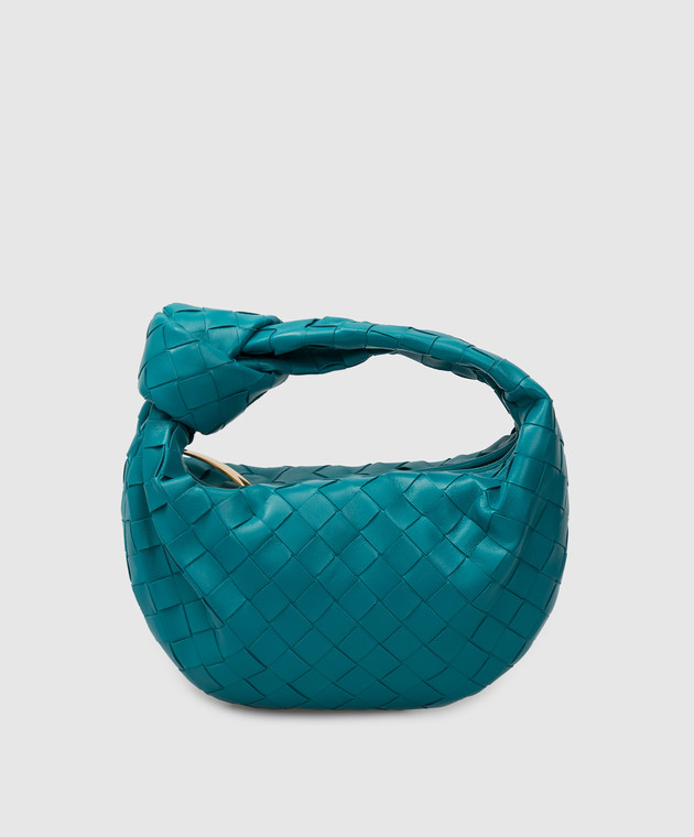 Bottega Veneta - Turquoise Mini Jodie Leather Bag 651876VCPP5