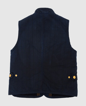 Stefano Ricci Children's dark blue vest YXJ6K00020HTCERA