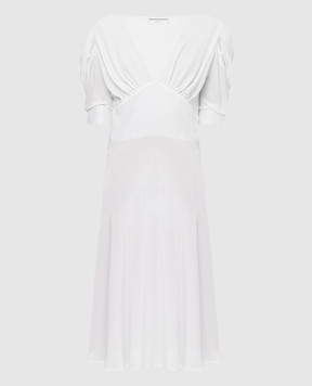 Ermanno Scervino White silk dress D362Q315FDZ