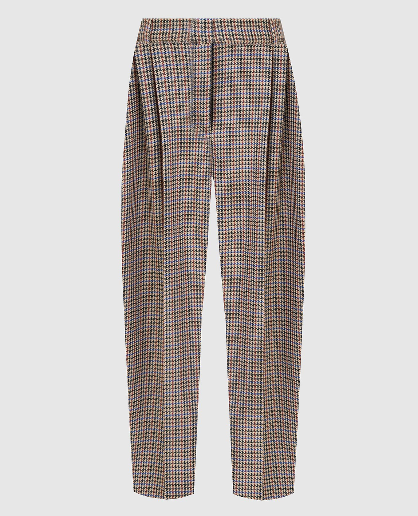 

Patterned wool Cavalry trousers Stella McCartney, Brown