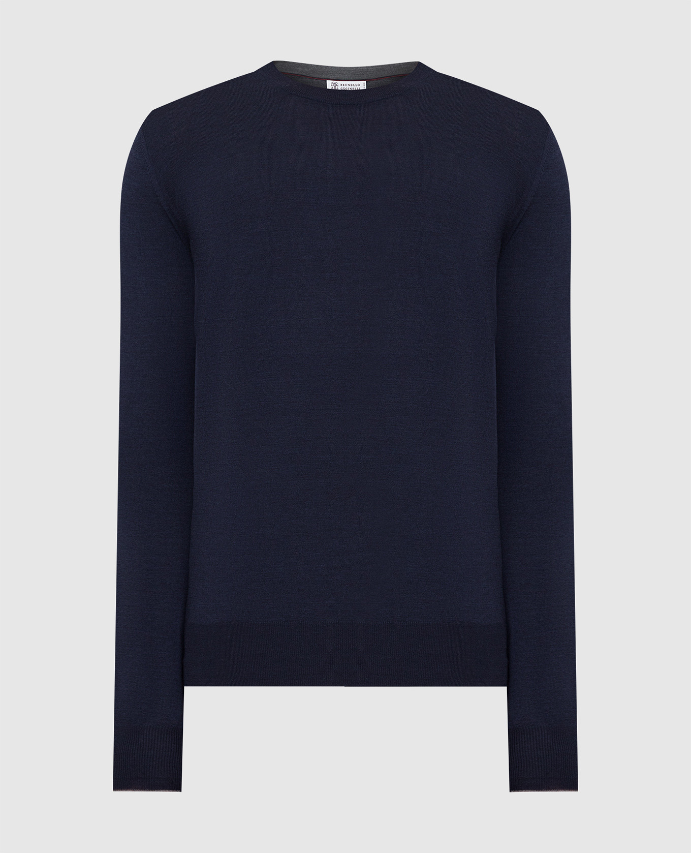 

Navy blue wool and cashmere jumper Brunello Cucinelli, Синий