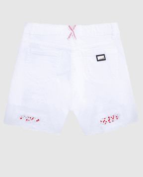 Philipp Plein Children's white shorts GDT00541216