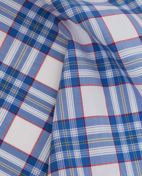 Stefano Ricci Children's blue plaid pasha YFZ25COLJ1870