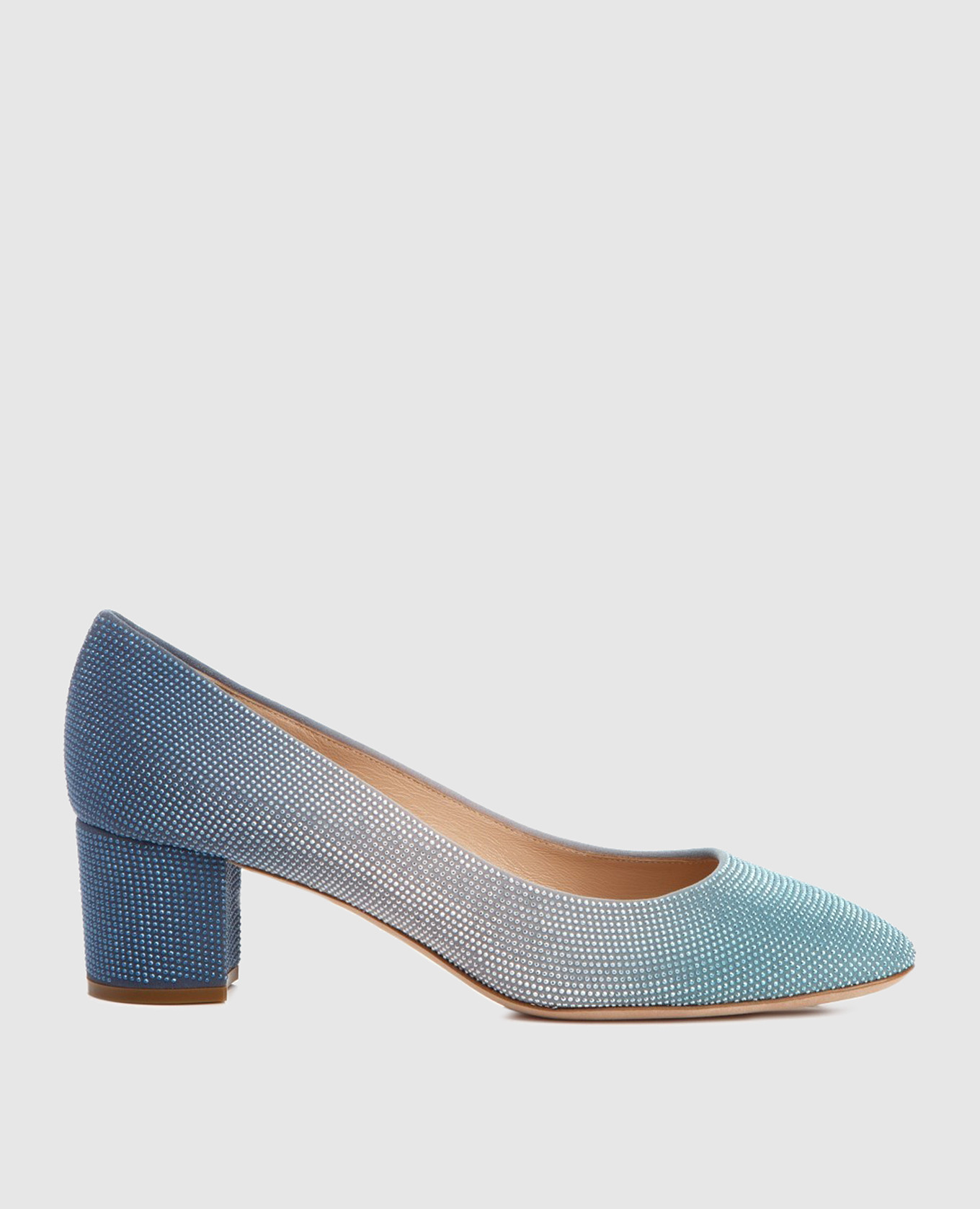 Blue leather shoes casadei