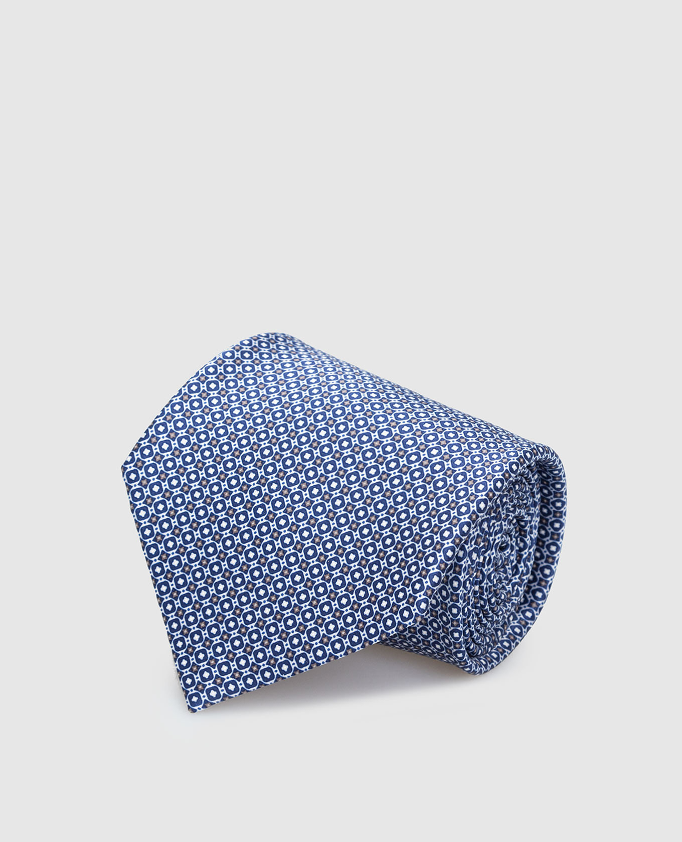 

Blue silk tie in pattern pattern Stefano Ricci