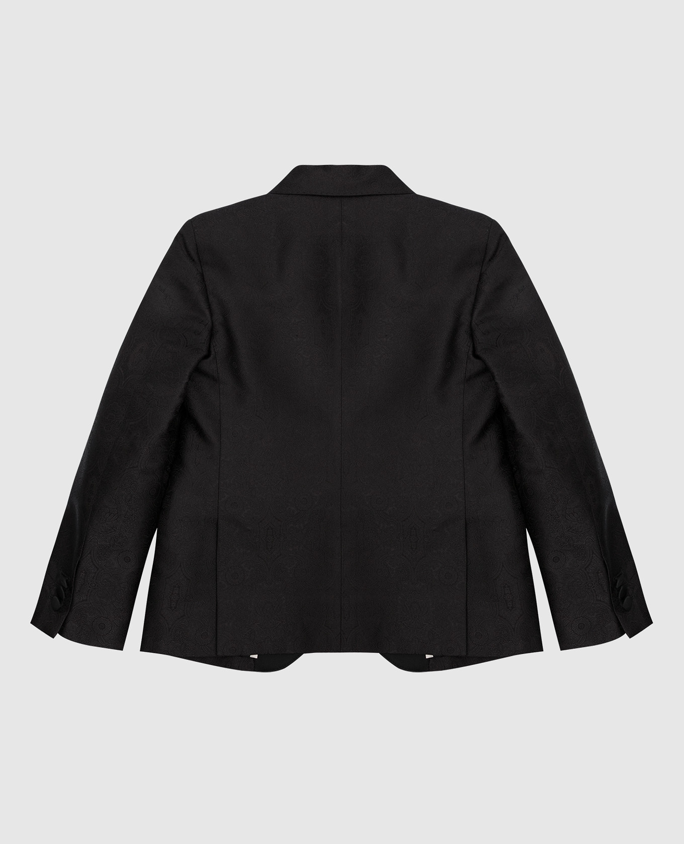 

Children's black patterned silk jacket Stefano Ricci