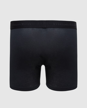 Stefano Ricci Charcoal logo boxer shorts BXM7COTTON