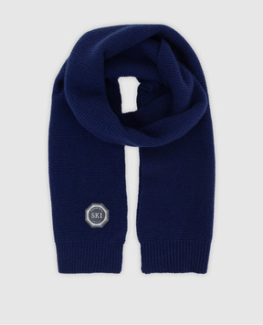 Stefano Ricci Children's wool scarf with logo KYS8300SCISY6480